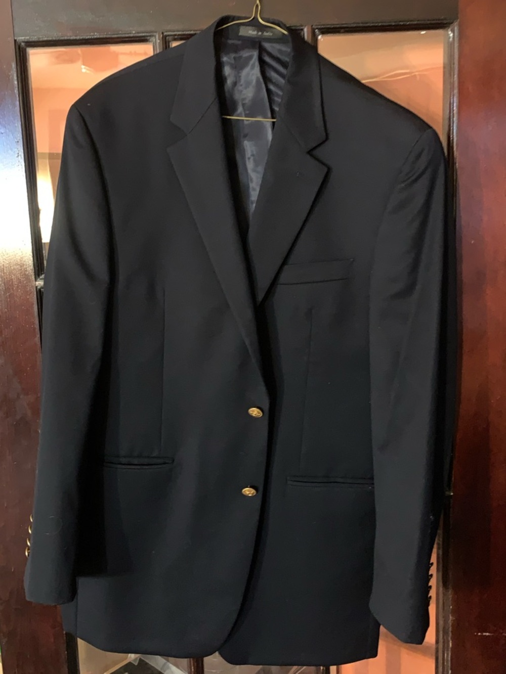 Ralph Lauren Men's Navy Blazer with Gold Buttons